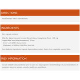 DGL - De-glycyrrhizinated Licorice 400 mg